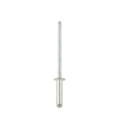 Rivet standard tête plate alu/acier 6 x 18mm 100 pièces