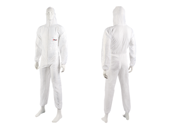 Combinaison de travail en naylon et coton blanc XL