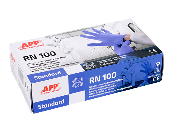 Gant nitrile sans poudre CE  XL 100 pcs